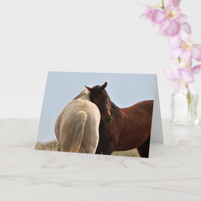 Wild Mustangs of the West Card (Orchid)