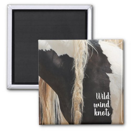 Wild Mustangs of the West Wind Knots Magnet