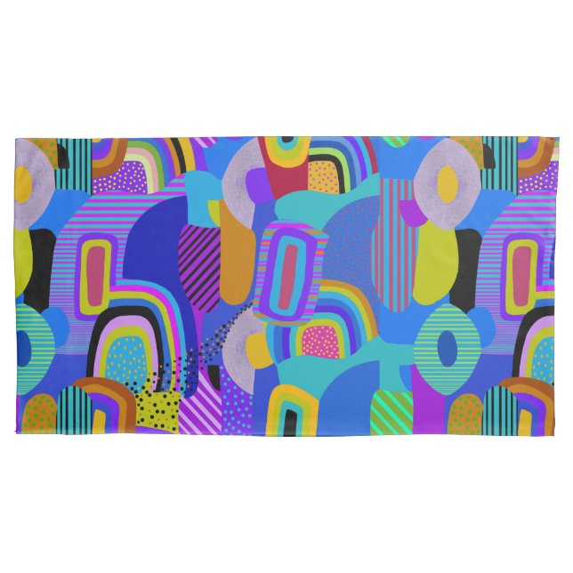 Wild n Crazy Maximalist King Pillow Cover Set (Front-Left)