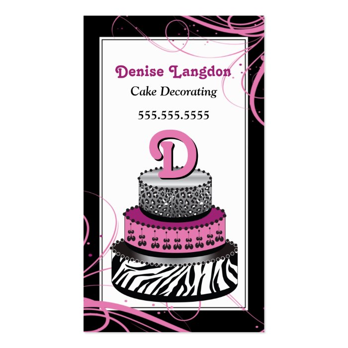 Wild 'N Creative Cake Business Card