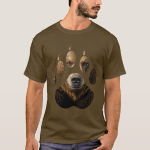 Wild Nature Bear Paw Print T-Shirt