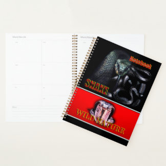 WILD NATURE - black SNAKE design collection Planner