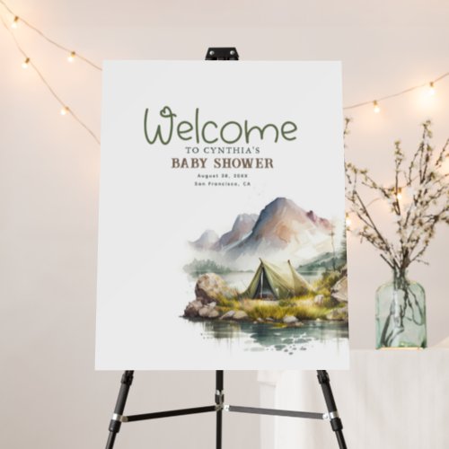 Wild Nature Camping Inspired Welcome Sign
