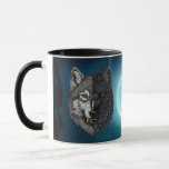 Wild Nature Crow-Raven Wolf Mug