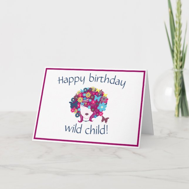 Wild Nature Girl Card (Front)