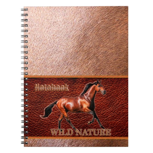 WILD NATURE - HORSE design collection Notebook (Front)