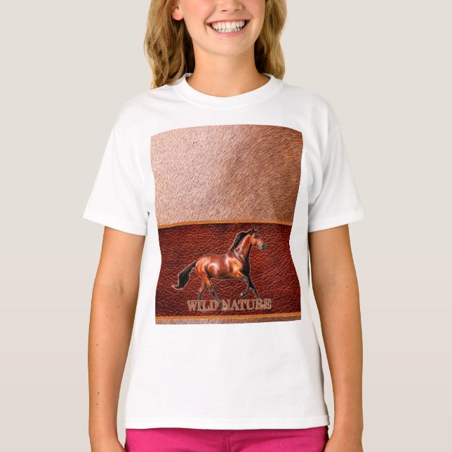 WILD NATURE - HORSE design collection T-Shirt (Front)