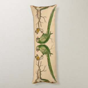 Wild Nature Parrot and Butterfly Lamp Body Pillow