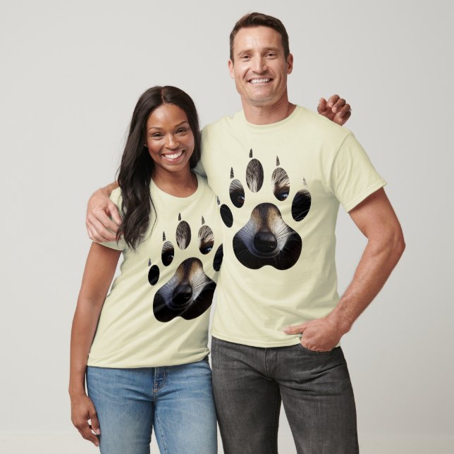 Wild Nature Racoon Paw Print T-Shirt (Unisex)