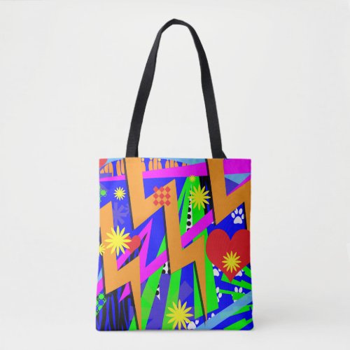 Wild Neon Memories Tote Bag