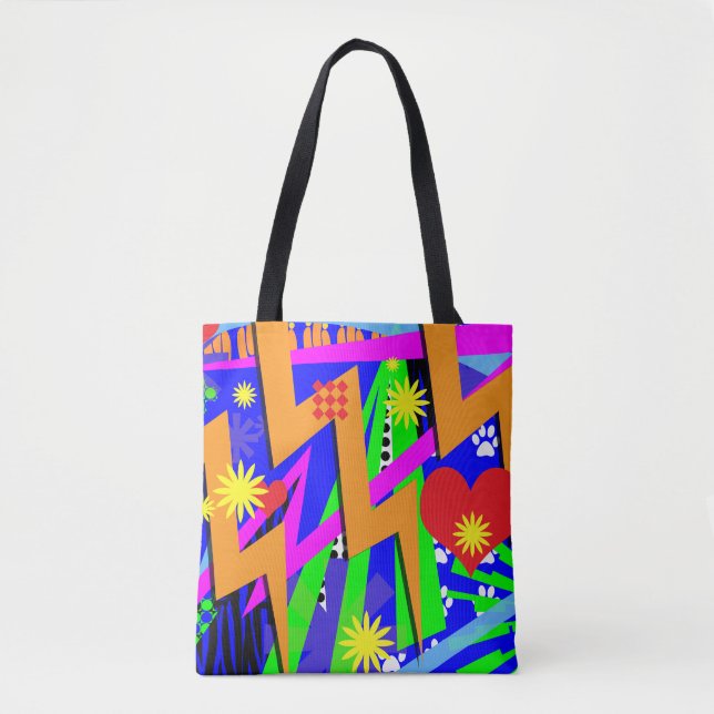 Wild Neon Memories Tote Bag (Front)