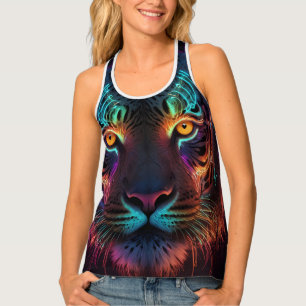 Wild Neon Natures Tiger Tank Top