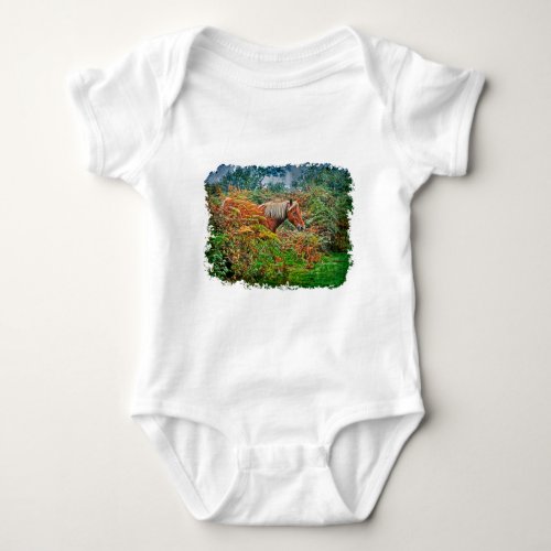 Wild New Forest Pony Horse_lovers Gift Baby Bodysuit