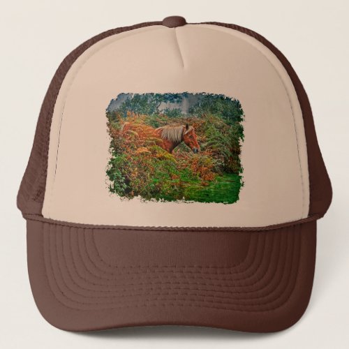 Wild New Forest Pony Horse_lovers Gift Trucker Hat