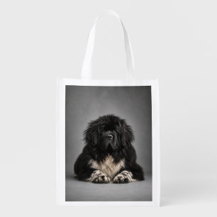 Wild Newf Hair, Don't Care Grocery Bag