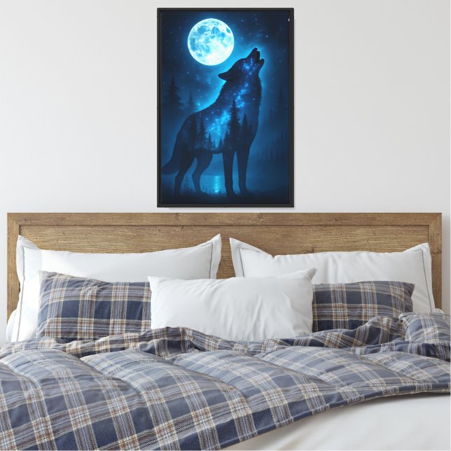 Wild Night Echo Canvas Print (Insitu(Bedroom))
