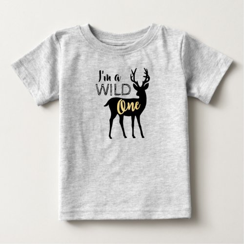 Wild One 1st Birthday Baby T_Shirt
