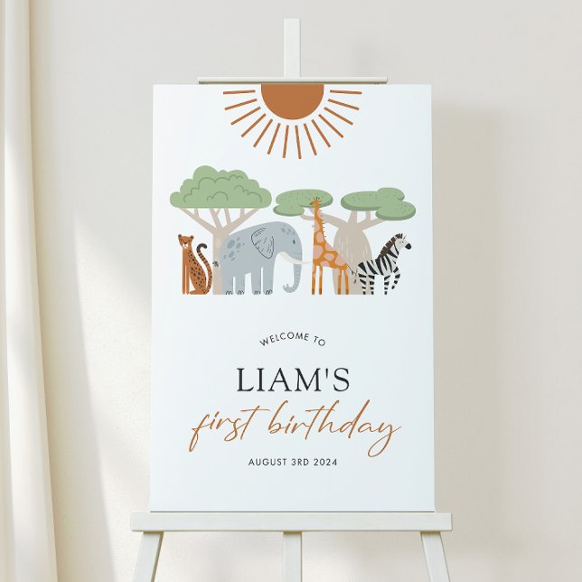 Wild One 1st Birthday Foam Board Welcome Sign (Creator Uploaded)