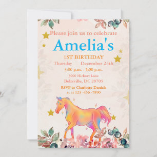 Wild One 1st Birthday Invitation