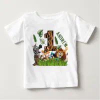 Wild one store jungle birthday shirt