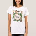 Wild One 1st Birthday Jungle Safari Animals Mommy T-Shirt<br><div class="desc">Adorable jungle-themed t-shirt to match your little one's baby jersey</div>