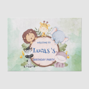 wild one 1st birthday jungle safari Birthday party Tissue Paper