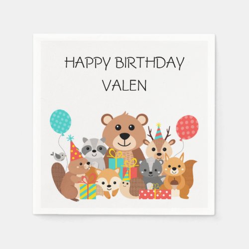 Wild One 1st Birthday Napkins