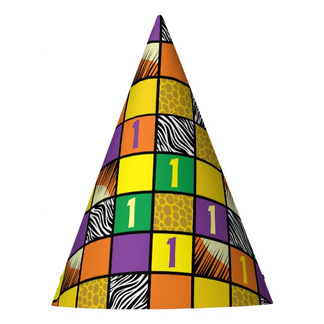 Wild One 1st Birthday Party Kids Safari Hat (Front)