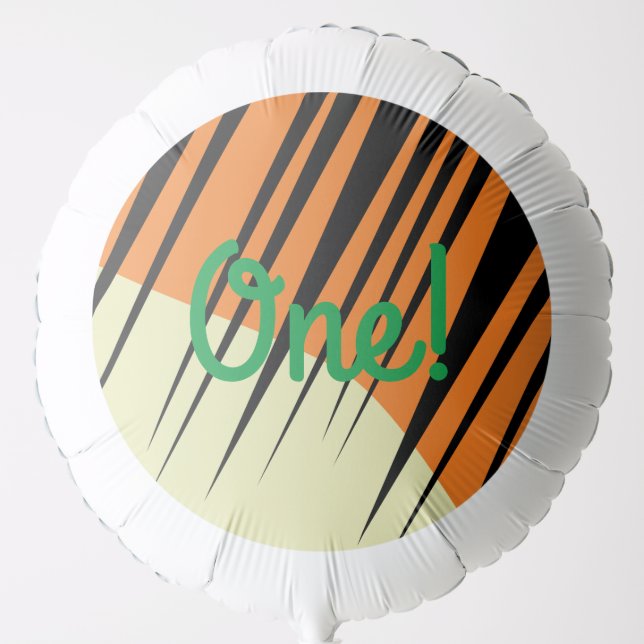 Wild One 1st Birthday Party Safari Balloon (Front)