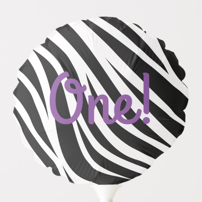 Wild One 1st Birthday Party Safari Balloon (Front)