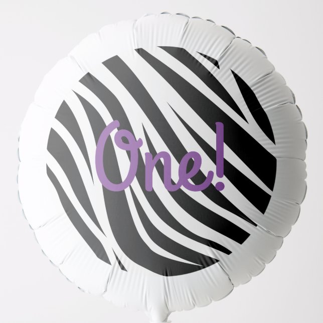 Wild One 1st Birthday Party Safari Balloon (Front)