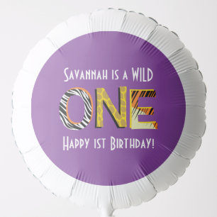 Wild One 1st Birthday Party Safari Balloon