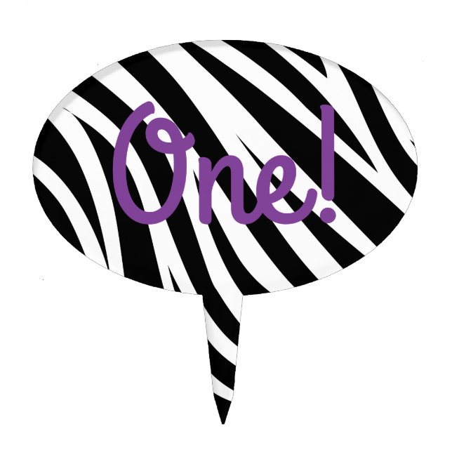 Wild One 1st Birthday Party Safari Cake Topper (Front)