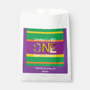 Wild One 1st Birthday Party Safari Favor Bag