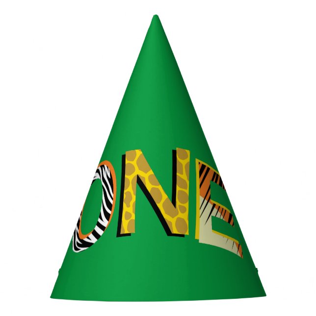 Wild One 1st Birthday Party Safari Hat (Front)