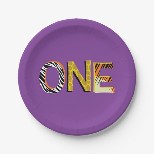 Wild One 1st Birthday Party Safari Kids Paper Plates