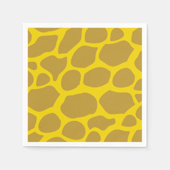 Wild One 1st Birthday Party Safari Napkins (Front)