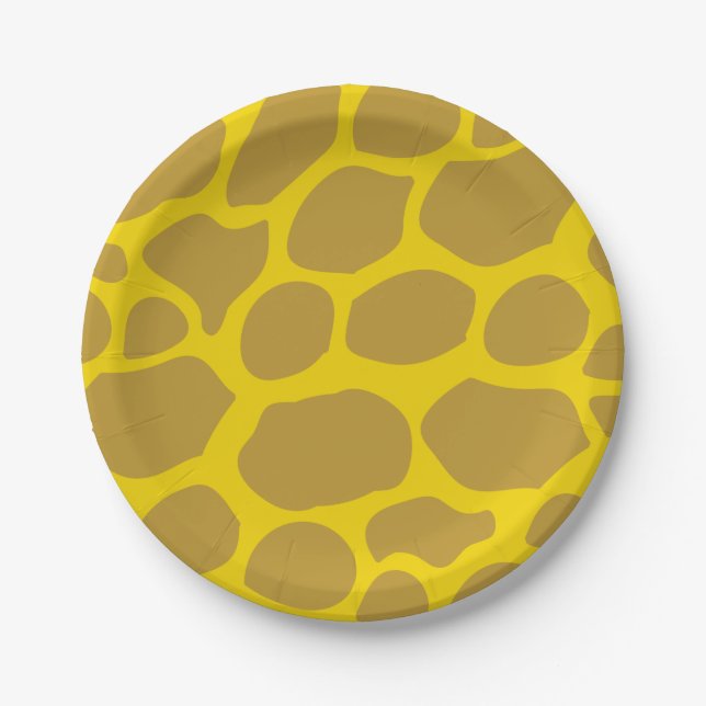 Wild One 1st Birthday Party Safari Paper Plates (Front)