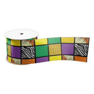 Wild One 1st Birthday Party Safari Satin Ribbon