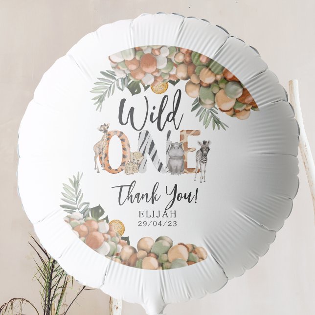 Wild One 1st Birthday Safari Balloon (Creator Uploaded)