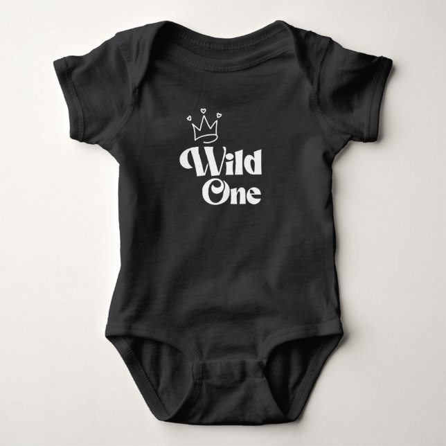 Wild One 1st Birthday Wild Things  Baby T-Shirt Bodysuit (Front)