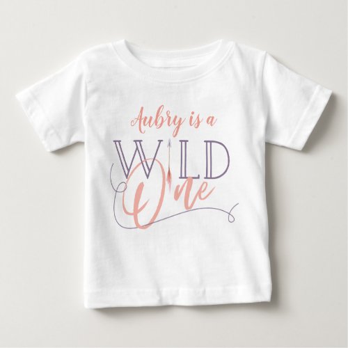Wild one 1st first birthday baby T_Shirt