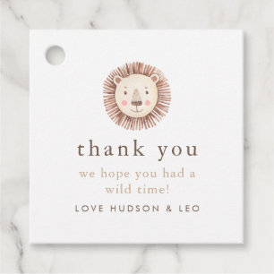 Wild One and Four Ever Wild Joint Party Favor Tags