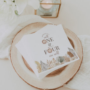 Wild One and Four Ever Wild Joint Party Napkins
