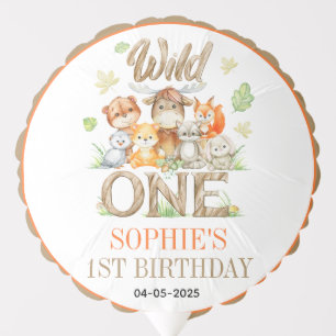 Wild One Animal 1st Birthday Party   Safari Jungle Balloon