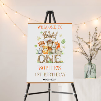 Wild One Animal 1st Birthday Party | Safari Jungle Foam Board