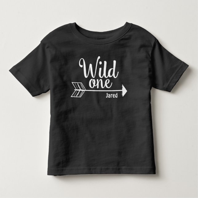 Wild one arrow Personalized 1st birthday shirt (Front)