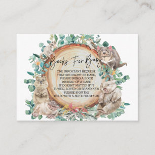 Wild One Australian Animal Cute Books for Baby Enclosure Card