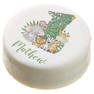 Wild One Baby 1st Birthday Jungle Safari Baby Chocolate Covered Oreo