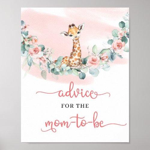 Wild One Baby Giraffe Advice for the mom_to_be Poster